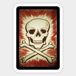 Skull and cross bones Sticker